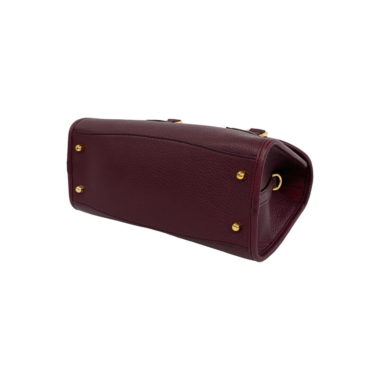 ほぼ未使用 袋付 LOEWE ロエベ アナグラム ロゴ 金具 レザー 本革 2way