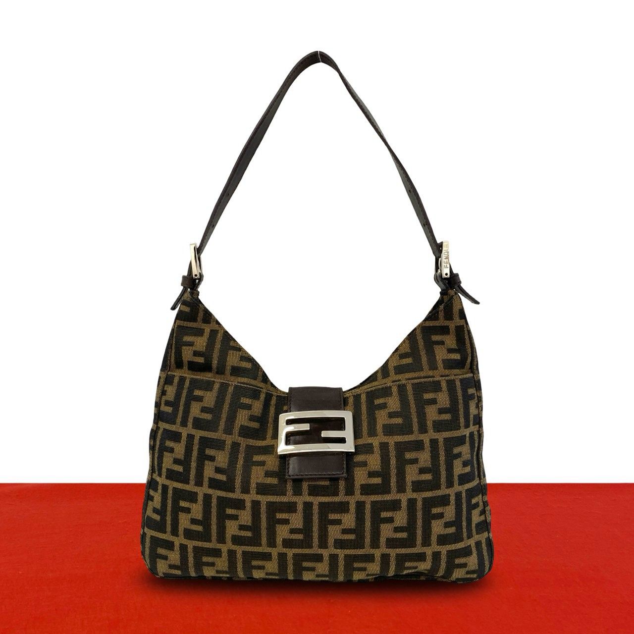極 美品 FENDI フェンディ ヴィンテージ ズッカ FF 柄 キャンバス