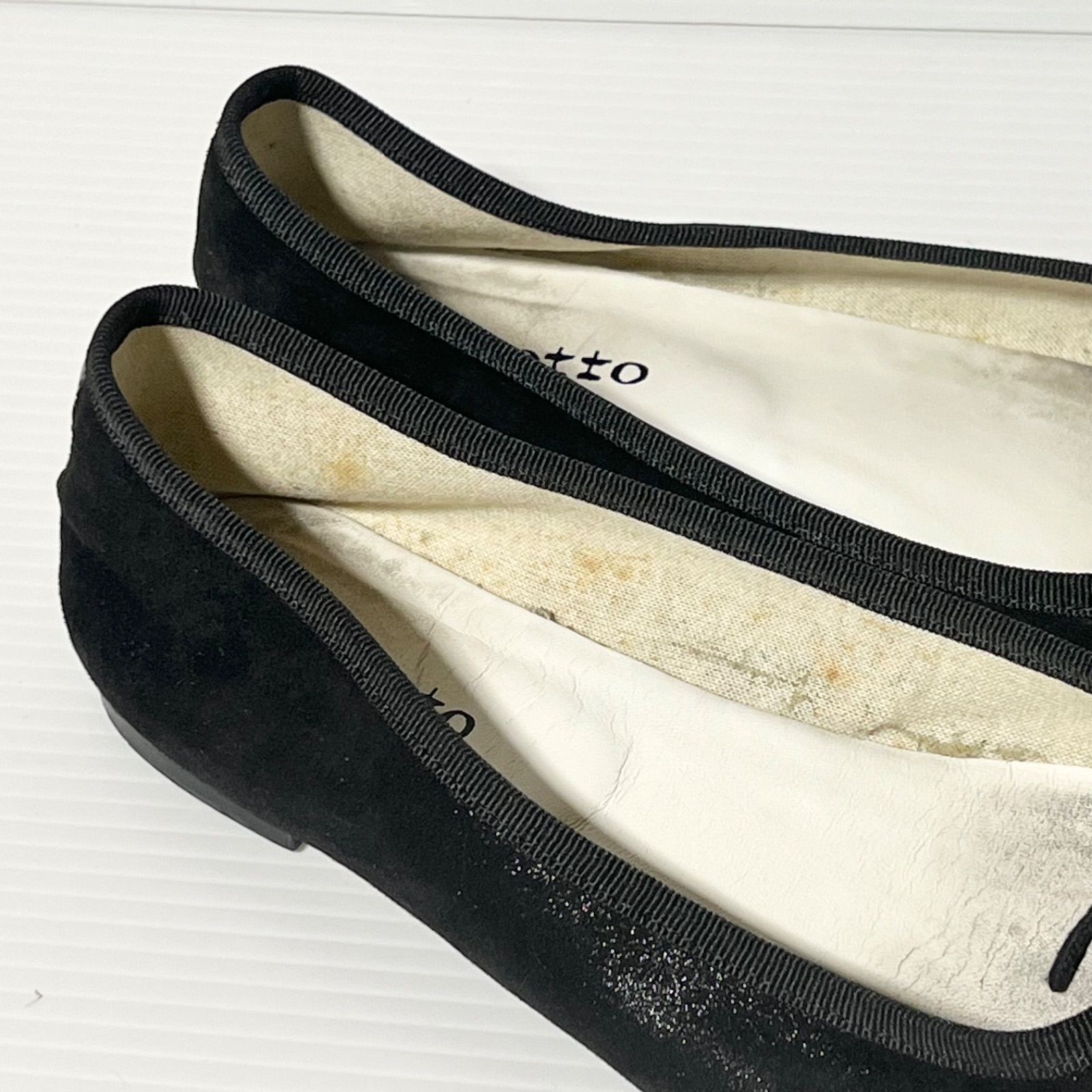 repetto】 レペット フラットパンプス スエード エナメル バレエ