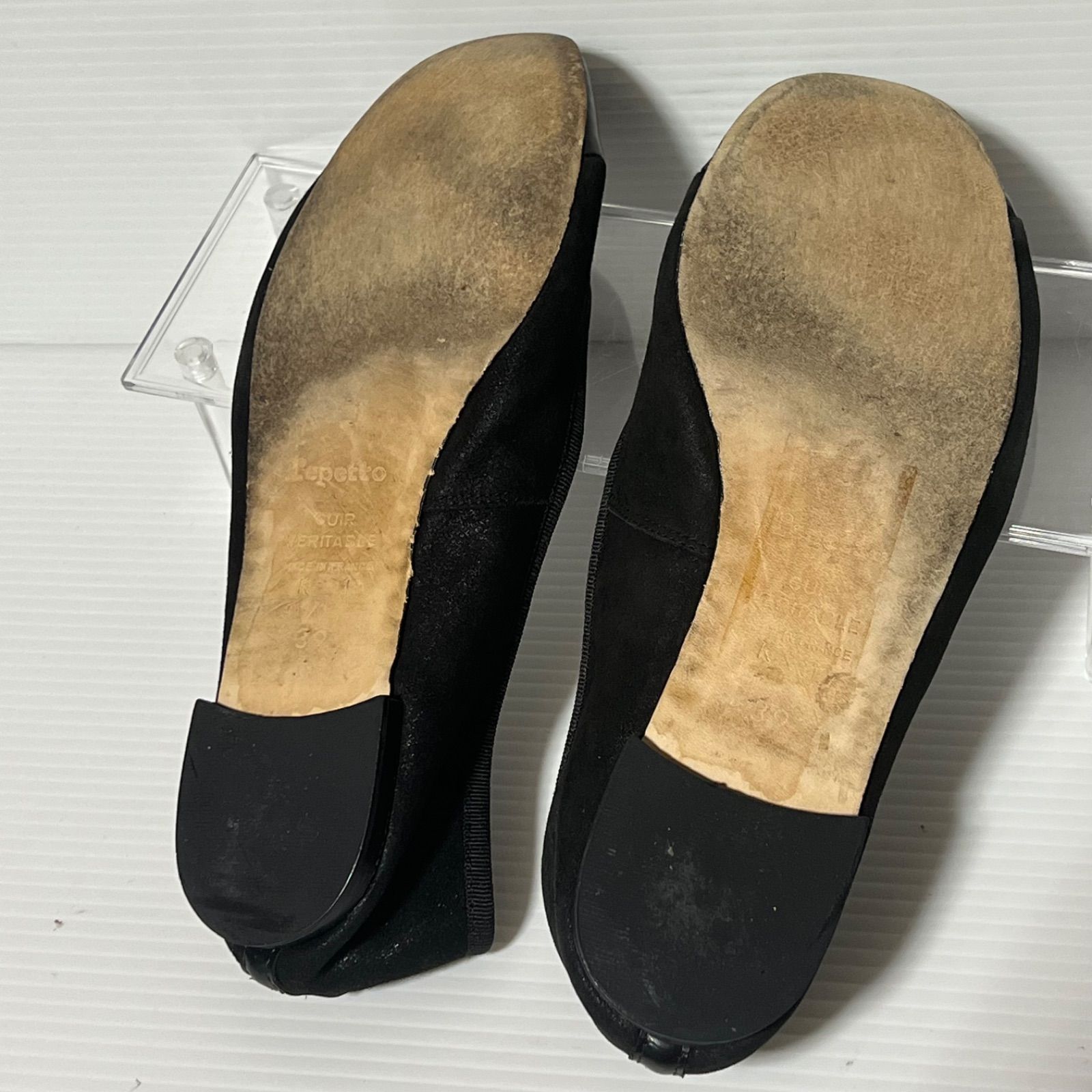 repetto】 レペット フラットパンプス スエード エナメル バレエ