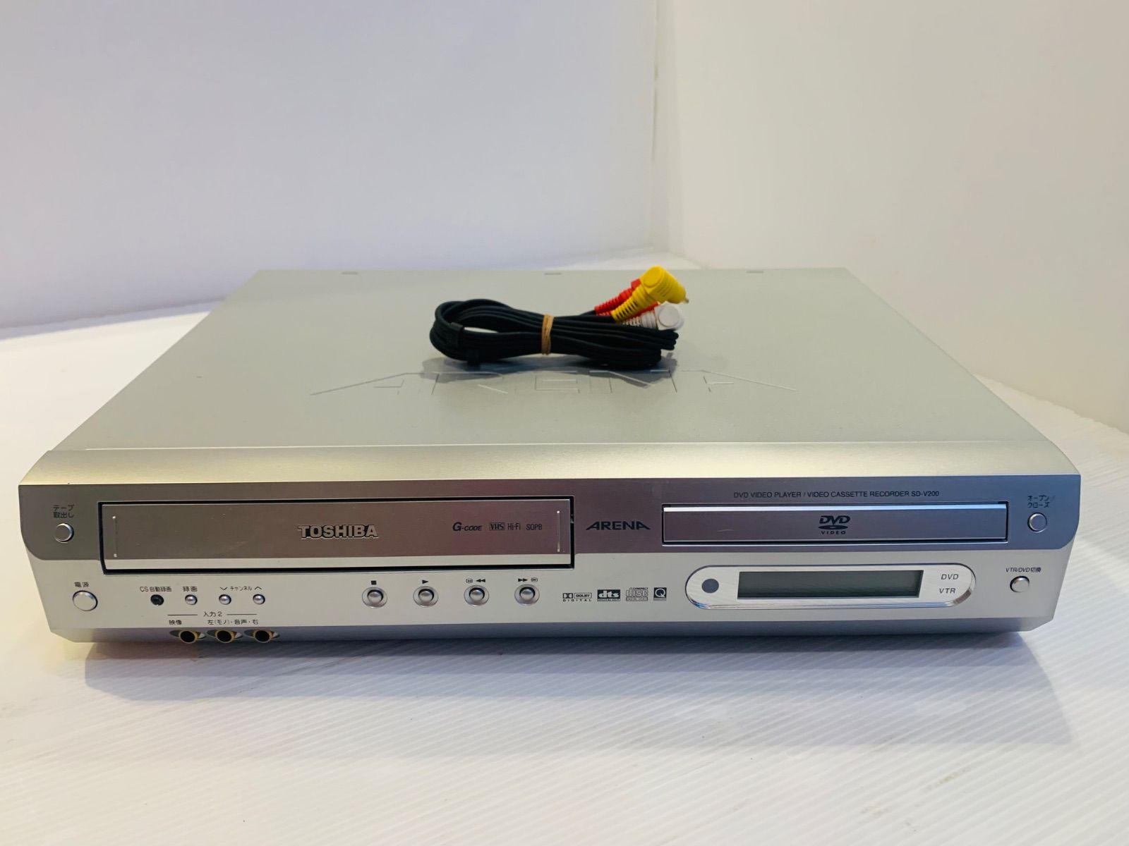 動作確認済】TOSHIBA VTR一体型DVDビデオプレーヤー SD-V200 - メルカリ