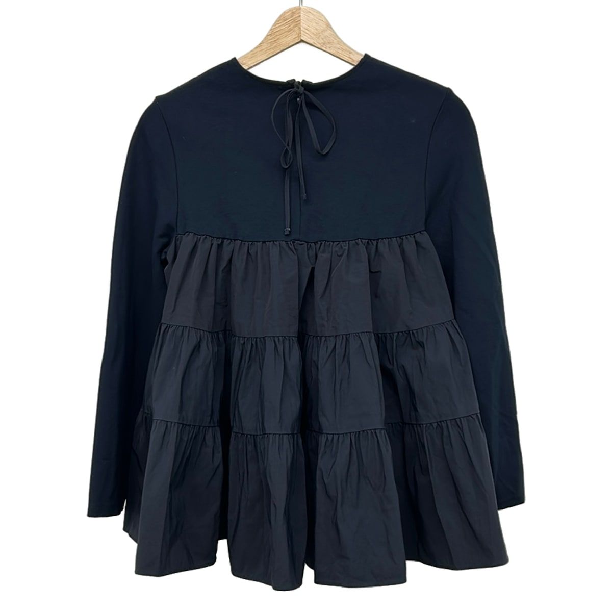 yori(ヨリ) 長袖カットソー サイズ36美品 黒 - メルカリ