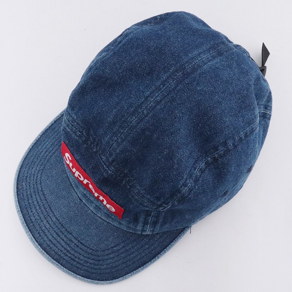 SUPREME ウォッシュドチノツイルキャンプキャップデニム Fサイズ