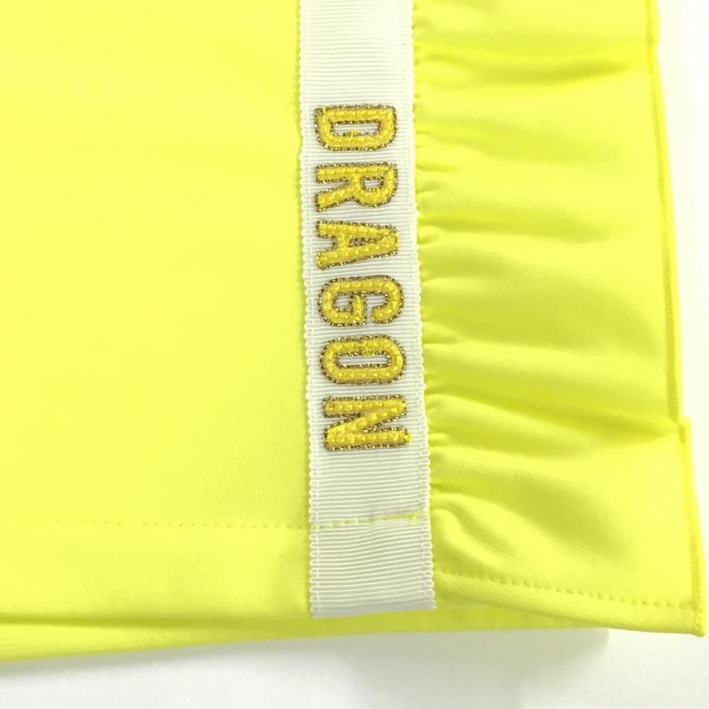 新品】ダンスウィズドラゴン ショートパンツ イエロー×白 サイドフリル