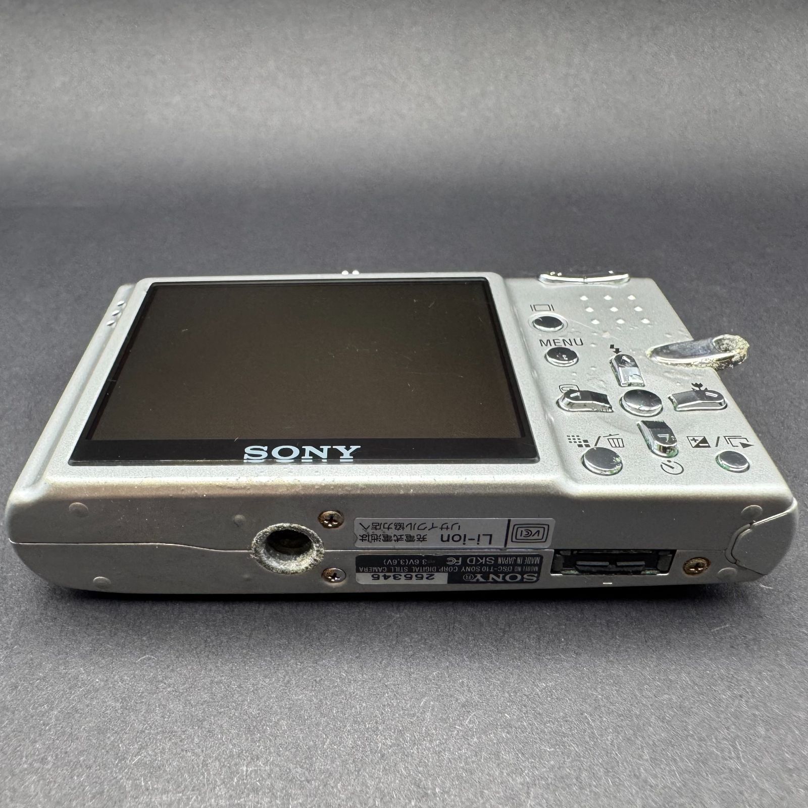 動作品・訳あり】SONY Cyber-shot 7.2MEGA PIXELS DSC-T10 コンパクト