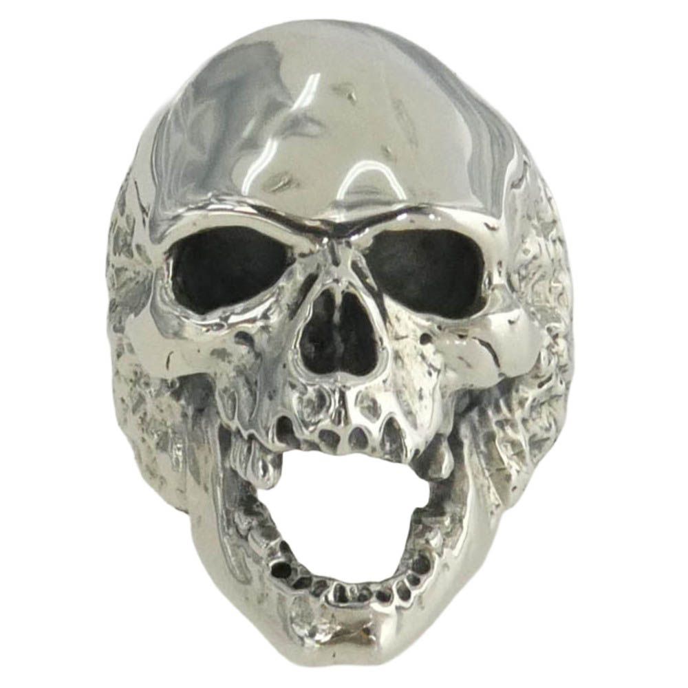 クレイジーピッグCRAZY PIG クリスタルスカルリング19号-SV925 CRAZY PIG クレイジーピッグ 購入時証明書付属 Plague Skull Ring