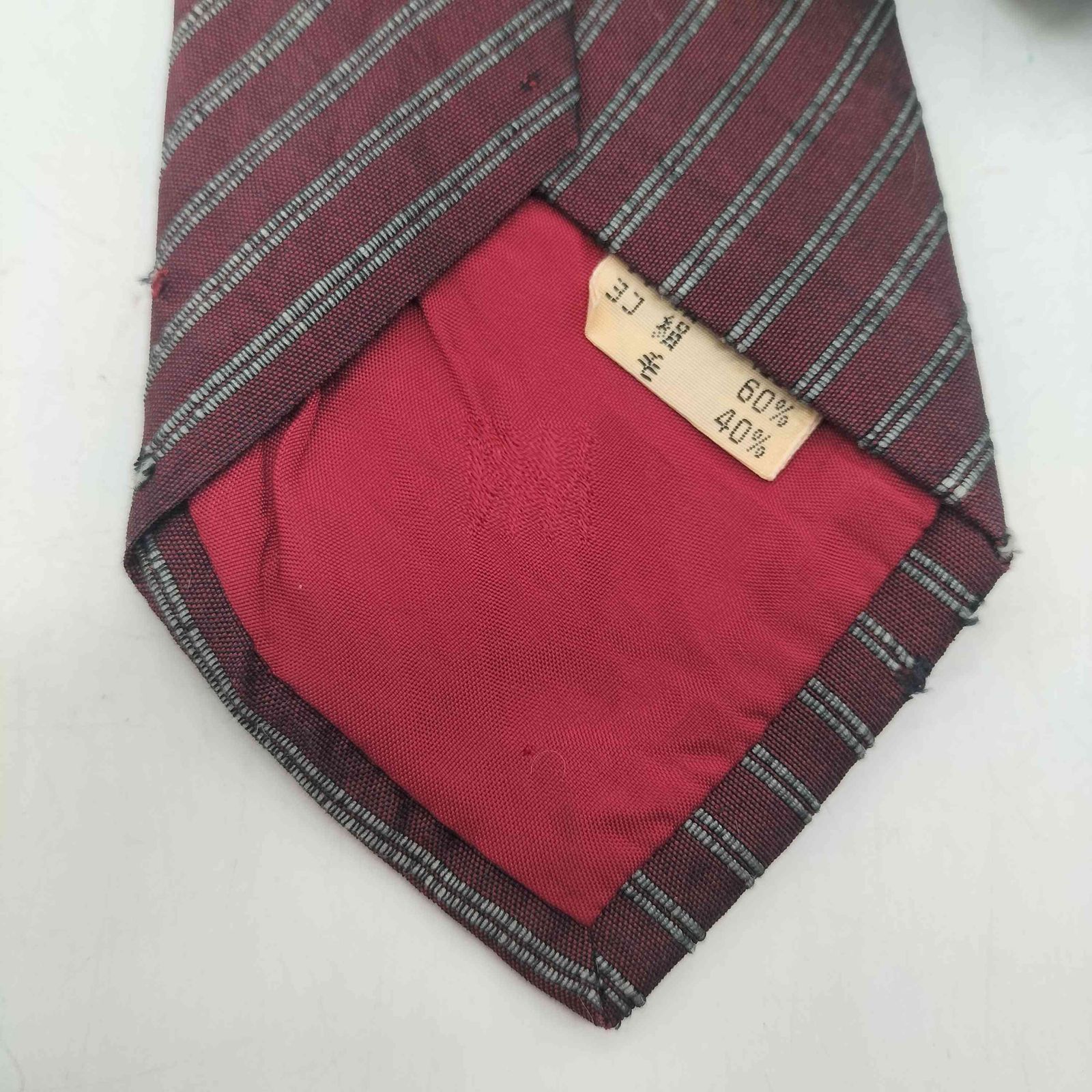 アイムイッセイミヤケ im ISSEY MIYAKE SILK 100% レジメンタル