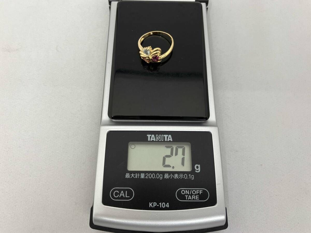 デザインリング K18 11号 総重量約2.7g デザインリング K18 11号 総重量約2.7g