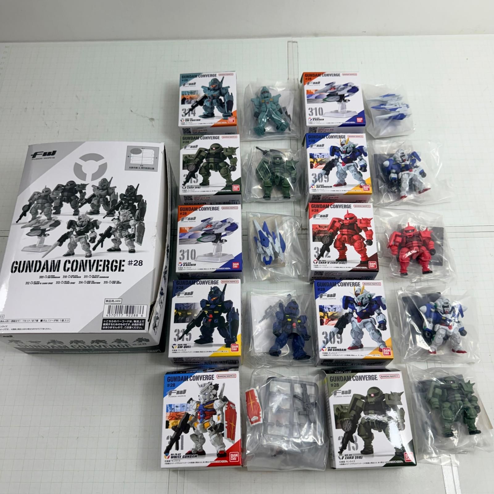 FW GUNDAM CONVERGE 19弾 全7種コンプセット 内袋未開封 瀬戸店】内袋未開封 ガンダムコンバージ BOX FW GUNDAM CONVERGE #28