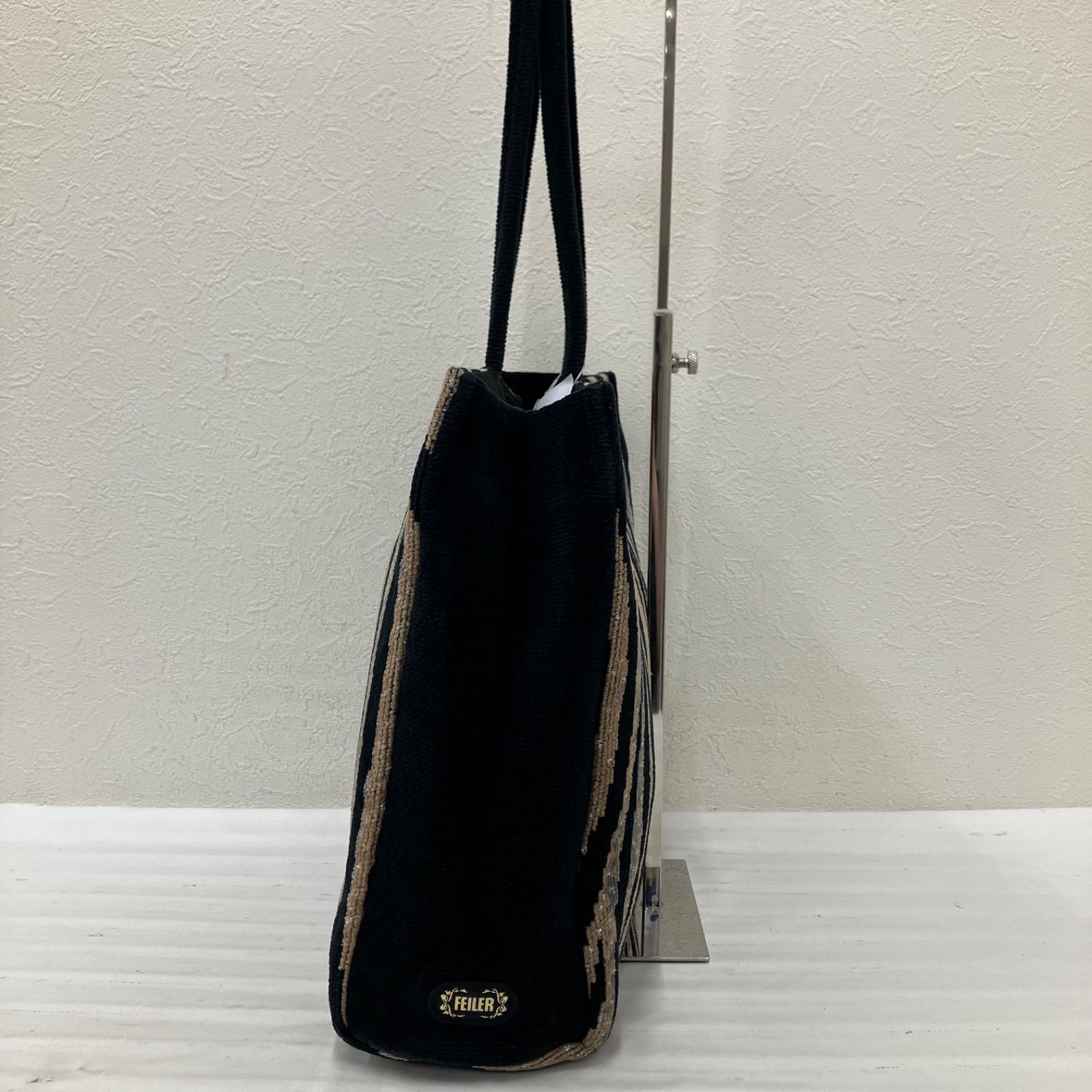 9501 FEILER フェイラー トートバッグ ポーチ 2点セット ゼブラ柄