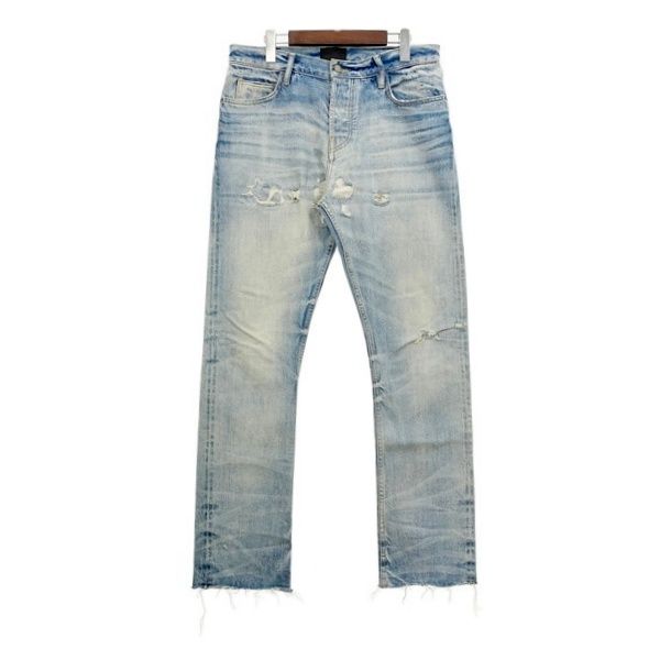 FEAR OF GOD フィアオブゴッド ジーンズ デニムパンツ Gパン SEVENTH COLLECTION リペア加工 カットオフ メンズ 32インチ ボトムス DM20581■ 15,400円