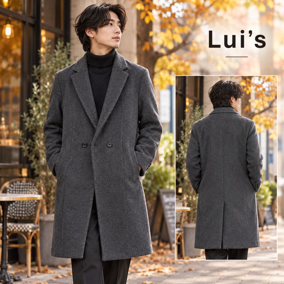 Lui's ルイス チェスターコート グレー S - メルカリ