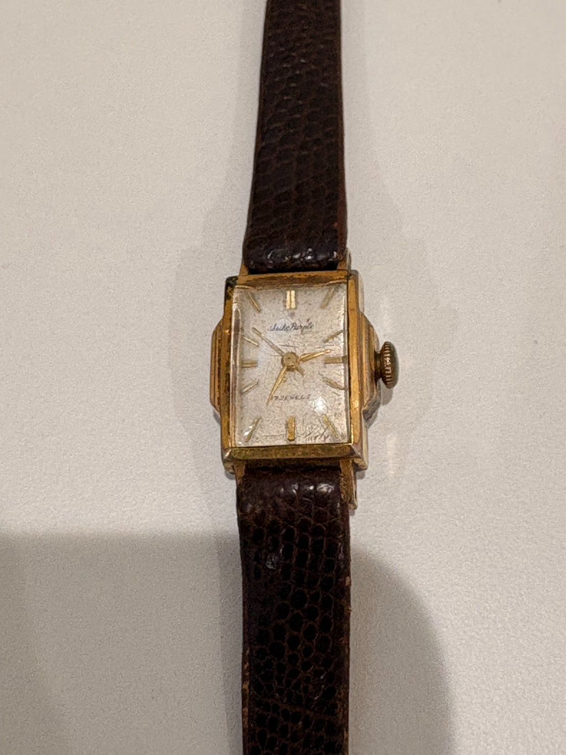 SEIKO Purple 17JEWELS 手巻き レディース腕時計 5219 (不動 ジャンク SEIKO Purple 17JEWELS 手巻き レディース腕時計 5219 (不動 ジャンク