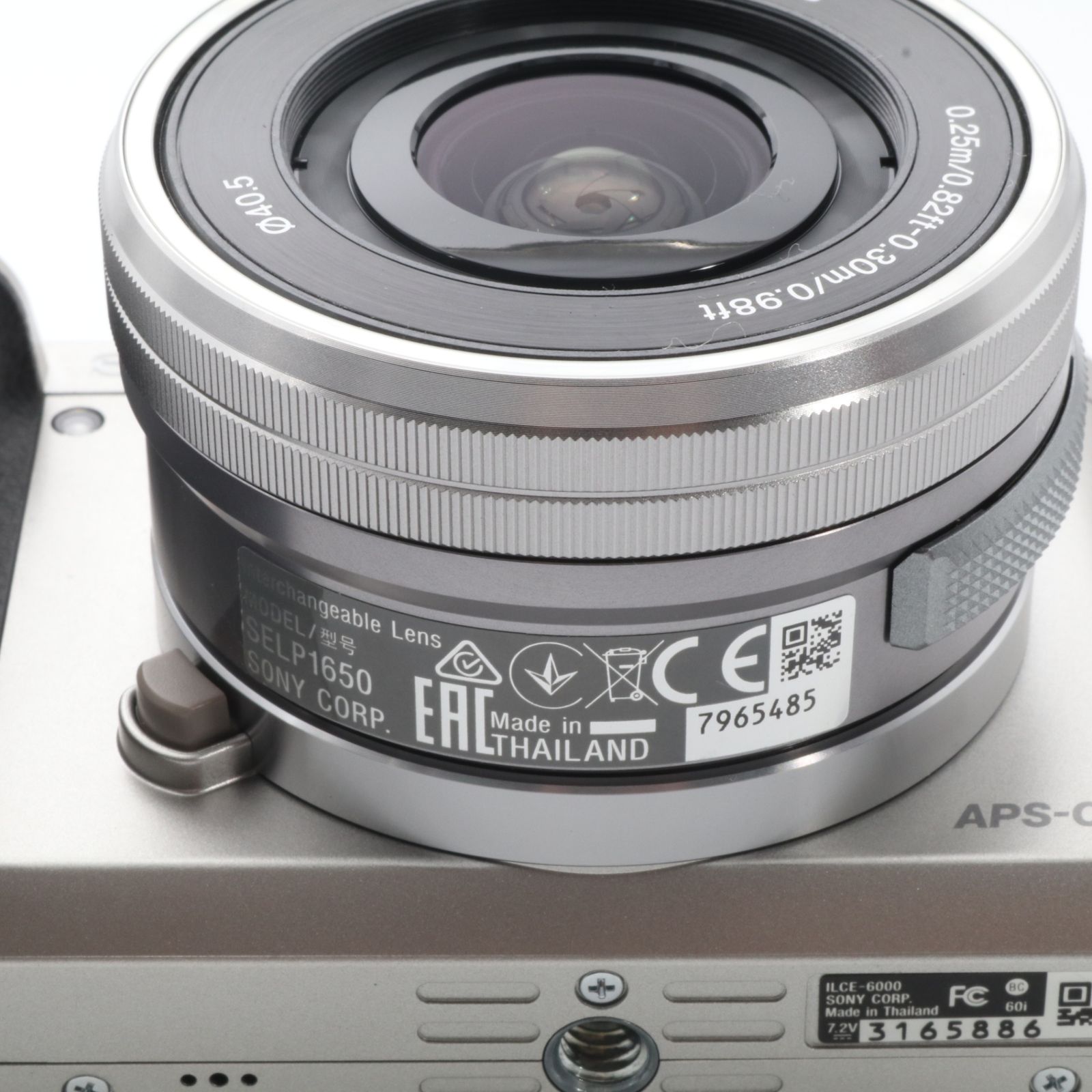 シャッター回数：2100回】SONY α6000 ILCE-6000 レンズキット シルバー
