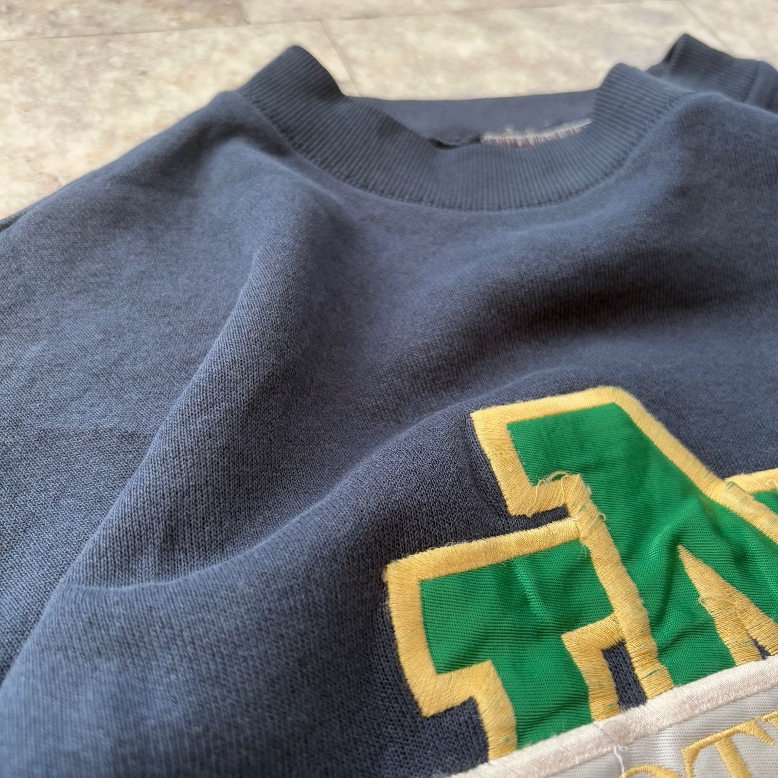 90s CRABLE SPORTSWEAR ノートルダム大学 カレッジ スウェット L