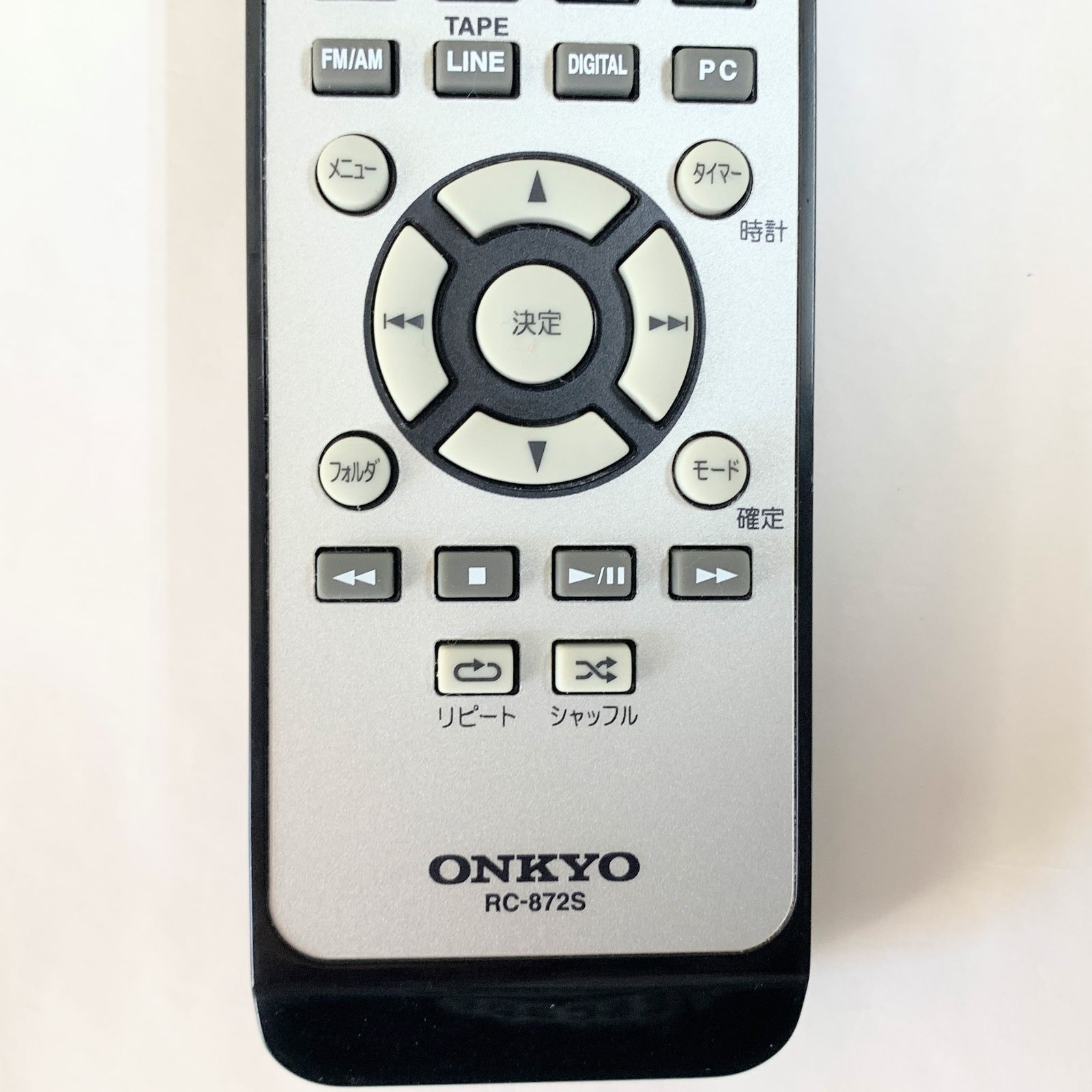 ONKYO リモコン RC-872S オンキョー 純正 動作確認済み 除菌済み