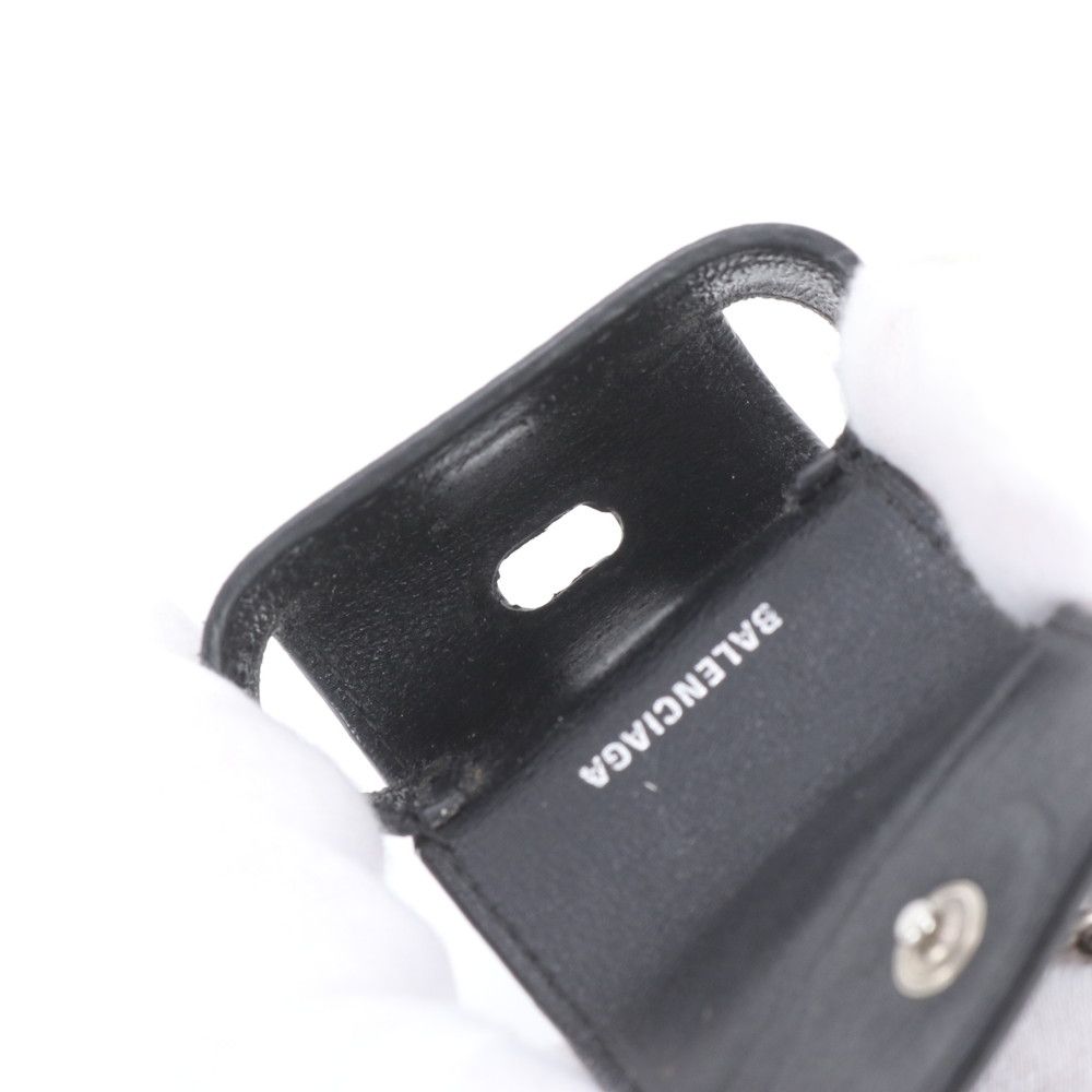 美品 バレンシアガ キーリング付 Airpods ケース ワイヤレス イヤホン