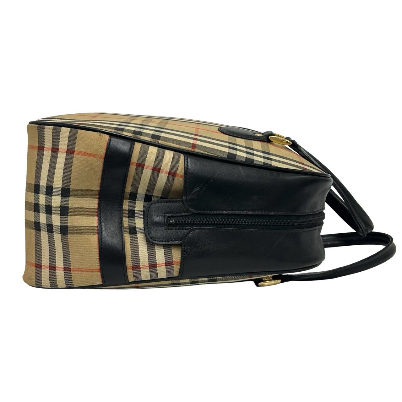 極 美品 Burberrys バーバリーズ ノバチェック 柄 シャドーホース ロゴ