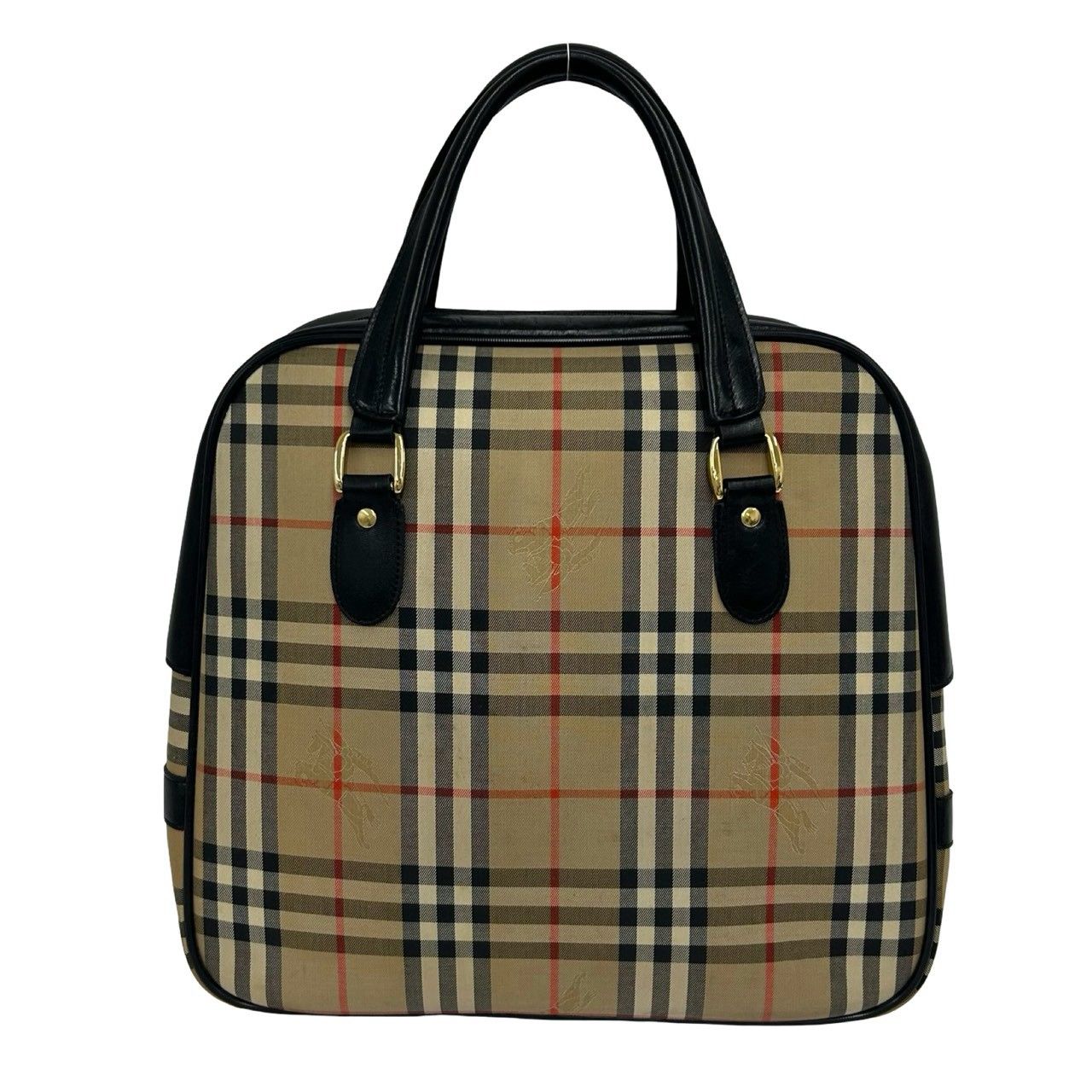 極 美品 Burberrys バーバリーズ ノバチェック 柄 シャドーホース ロゴ