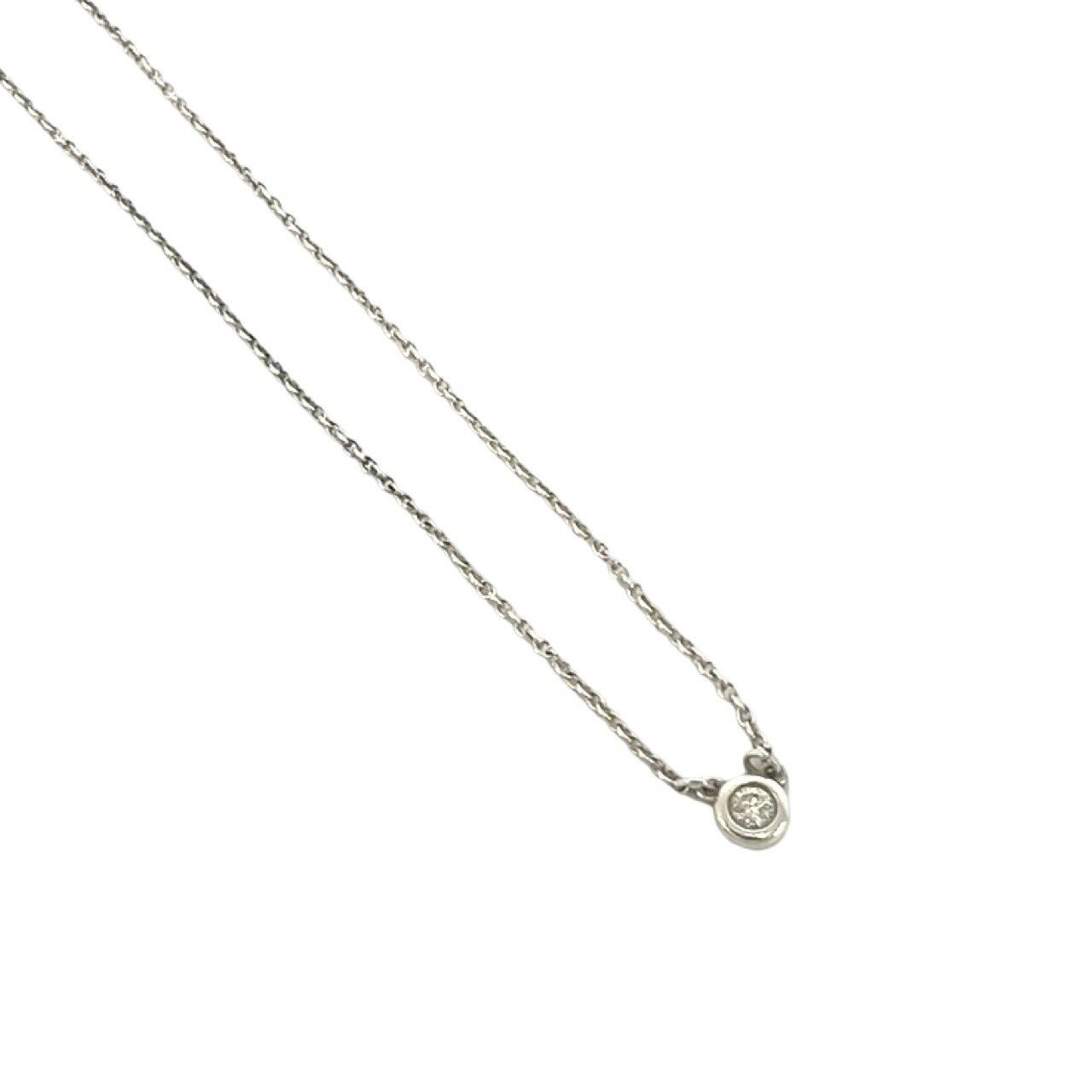 極 美品 TIFFANY&Co. ティファニー バイザヤード ネックレス シルバー