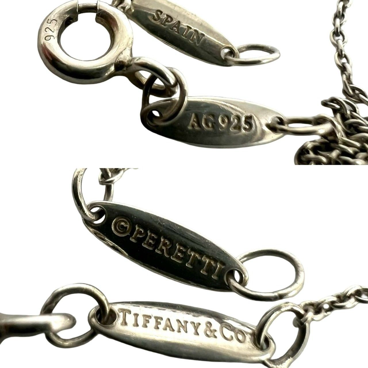 極 美品 TIFFANY&Co. ティファニー バイザヤード ネックレス シルバー