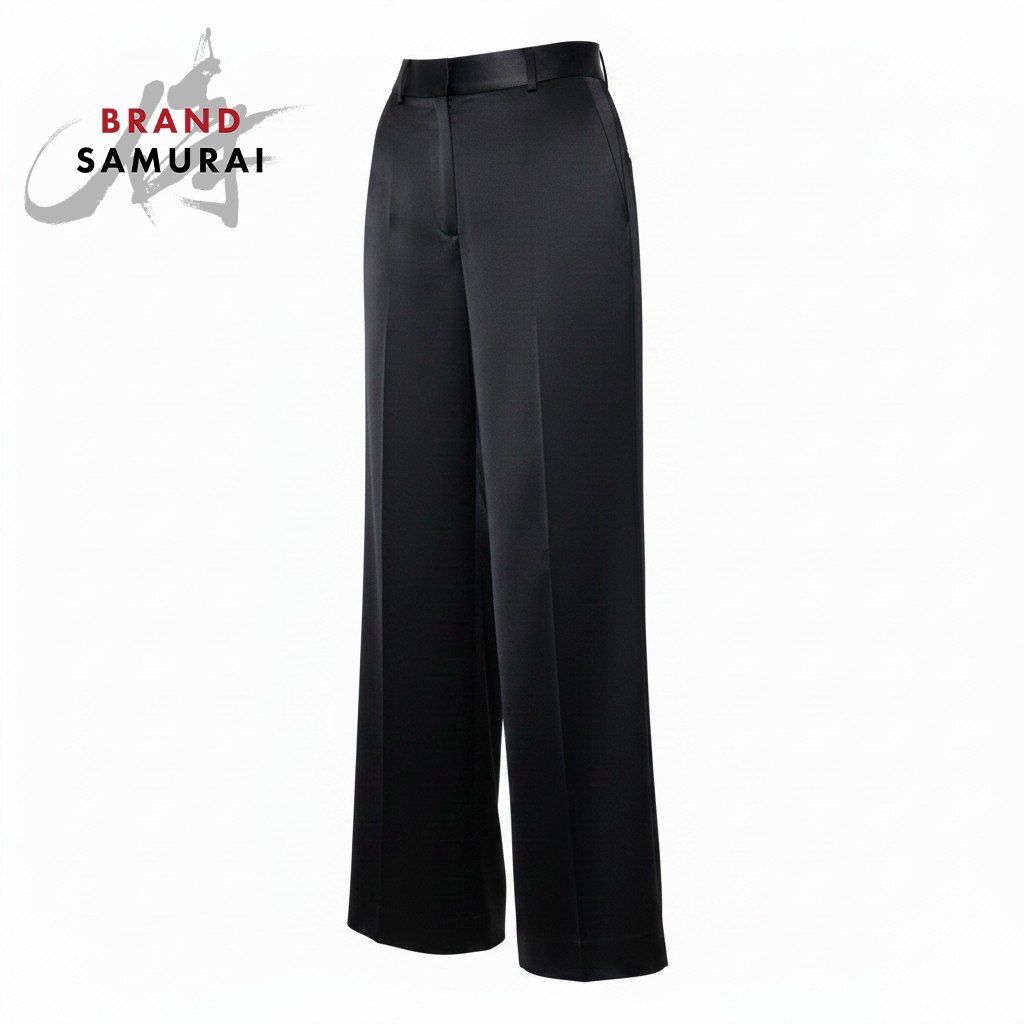 JIL SANDER ジルサンダー トラウザーパンツ ワイドシルエット JO3KA0264 J65246 34 ブラック レーヨン100％ レディース A3-00417【中古】