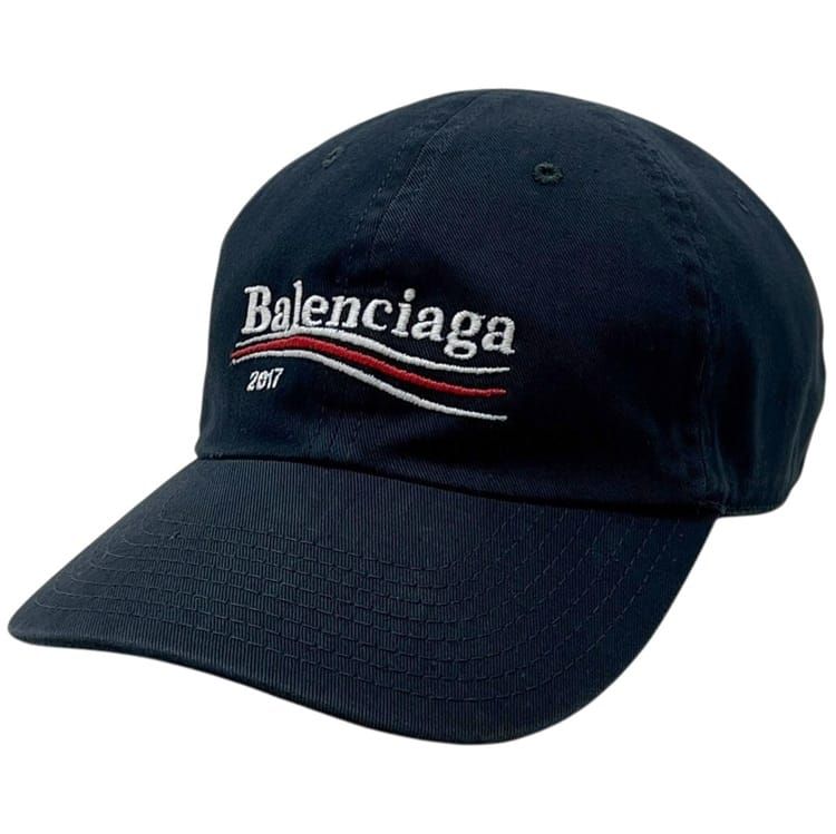 발렌시아가 캡 미품 클리닝 완료 L 사이즈 로고 자수 474622 410B7 BALENCIAGA 코튼 블랙 블랙 중고 남성 의류