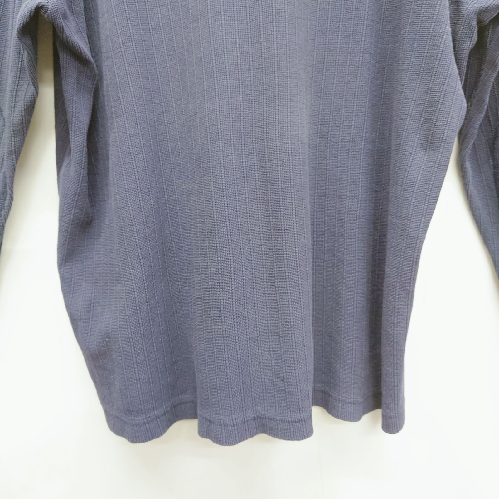 Levi's リーバイス DRY GOODS ドライグッズ サーマル ロンT 長袖Tシャツ XL ネイビー 紺 100%コットン ワッフル リブ 無地 ビッグサイズ オーバーサイズ ゆるだぼ アメカジ ストリート カジュアル メンズ ユニセックス 秋冬 重ね着 thumbnail 8