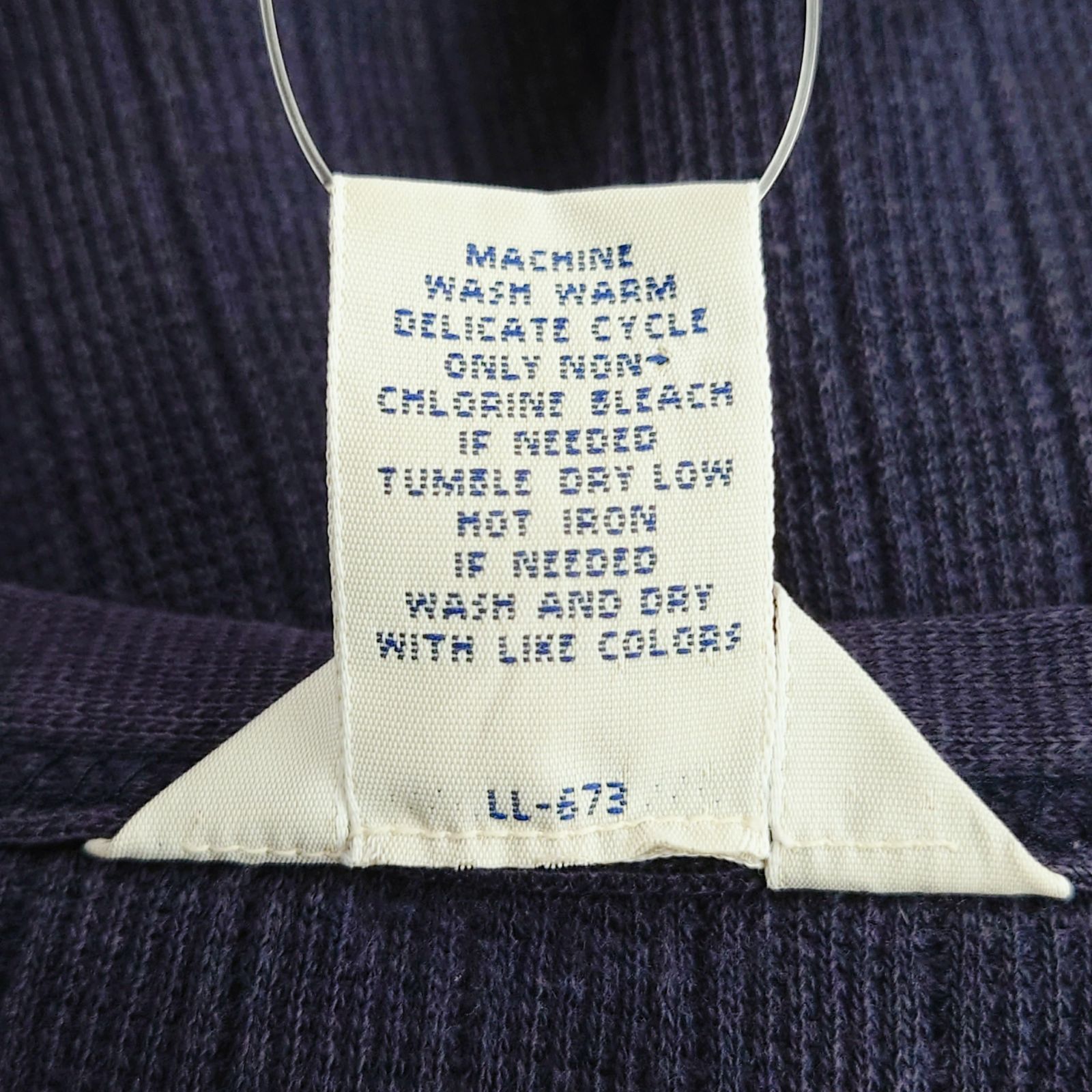 Levi's リーバイス DRY GOODS ドライグッズ サーマル ロンT 長袖Tシャツ XL ネイビー 紺 100%コットン ワッフル リブ 無地 ビッグサイズ オーバーサイズ ゆるだぼ アメカジ ストリート カジュアル メンズ ユニセックス 秋冬 重ね着 thumbnail 12