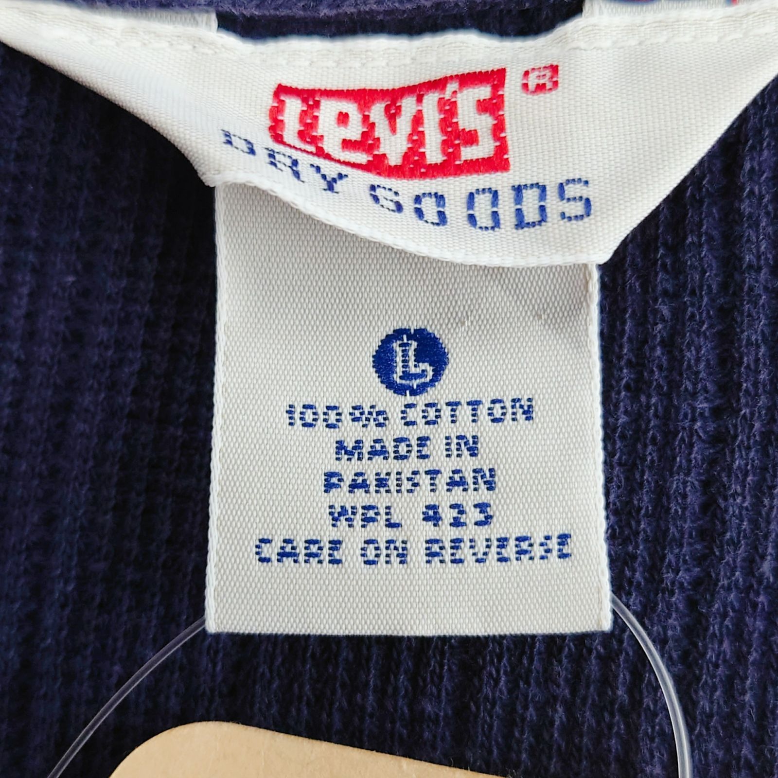Levi's リーバイス DRY GOODS ドライグッズ サーマル ロンT 長袖Tシャツ XL ネイビー 紺 100%コットン ワッフル リブ 無地 ビッグサイズ オーバーサイズ ゆるだぼ アメカジ ストリート カジュアル メンズ ユニセックス 秋冬 重ね着 thumbnail 13