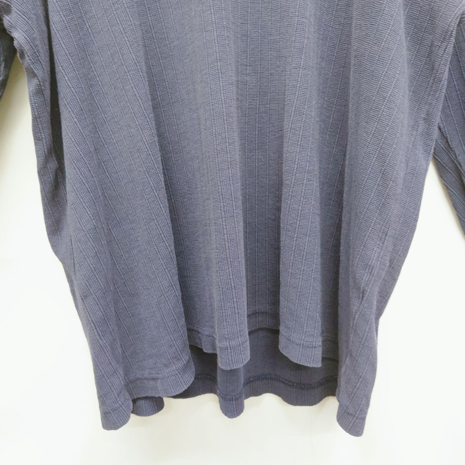 Levi's リーバイス DRY GOODS ドライグッズ サーマル ロンT 長袖Tシャツ XL ネイビー 紺 100%コットン ワッフル リブ 無地 ビッグサイズ オーバーサイズ ゆるだぼ アメカジ ストリート カジュアル メンズ ユニセックス 秋冬 重ね着 thumbnail 3
