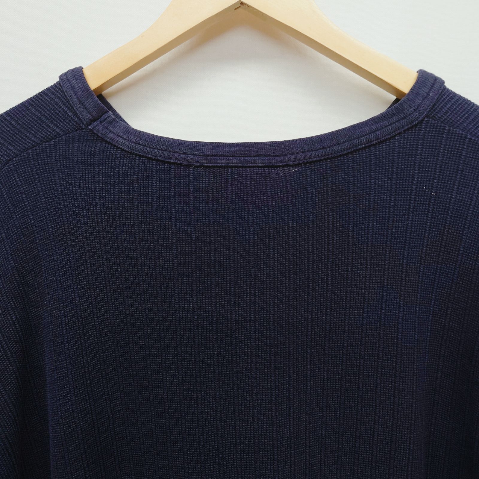 Levi's リーバイス DRY GOODS ドライグッズ サーマル ロンT 長袖Tシャツ XL ネイビー 紺 100%コットン ワッフル リブ 無地 ビッグサイズ オーバーサイズ ゆるだぼ アメカジ ストリート カジュアル メンズ ユニセックス 秋冬 重ね着 thumbnail 7