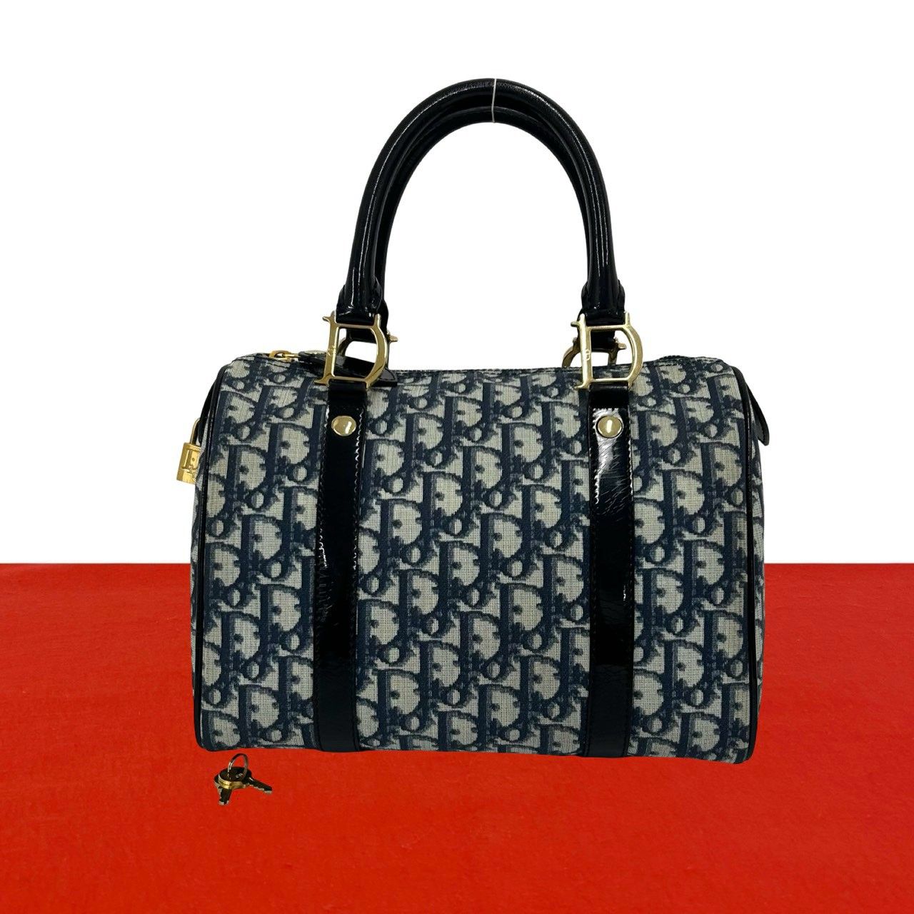 極 美品 Christian Dior クリスチャン ディオール トロッター 柄 