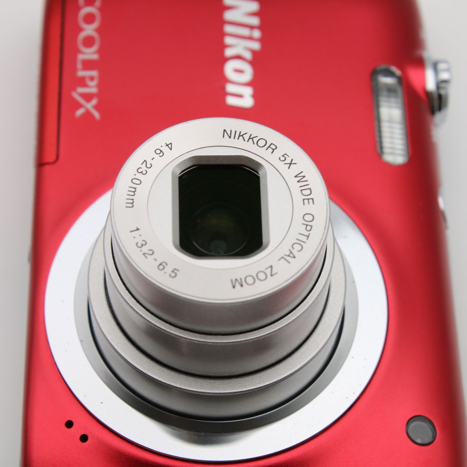 美品】 Nikon COOLPIX A100 レッド 光学5倍 2005万画素 デジタルカメラ