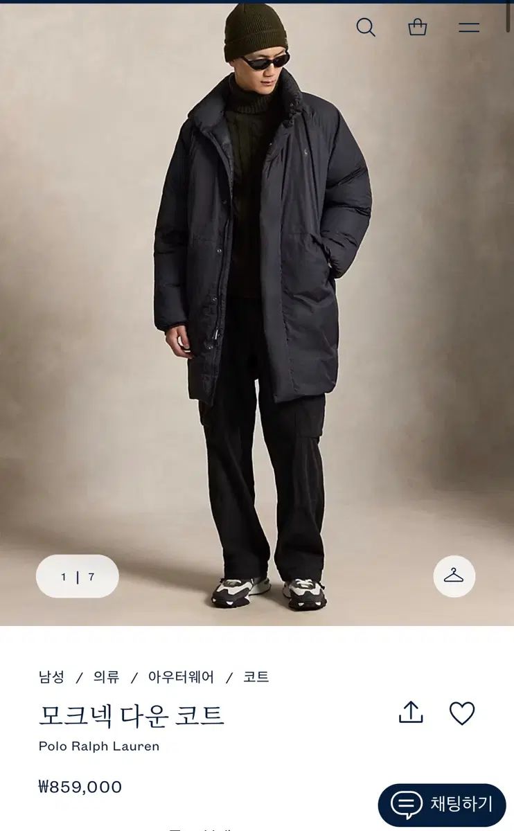 POLO RALPH LAUREN ポロラルフローレン モックネック ダウン コート ブラック L 67,399円