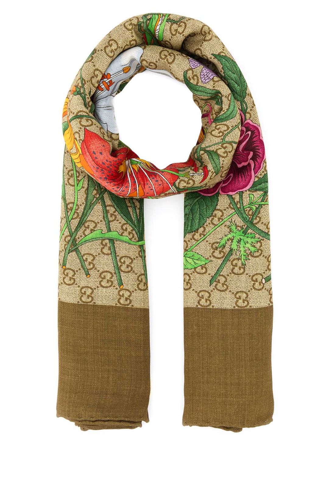 【新品・最安値】GUCCI グッチ SHAWLS SHELLLIGHTBROWN 正規品 小物 8737293GA38 9965
