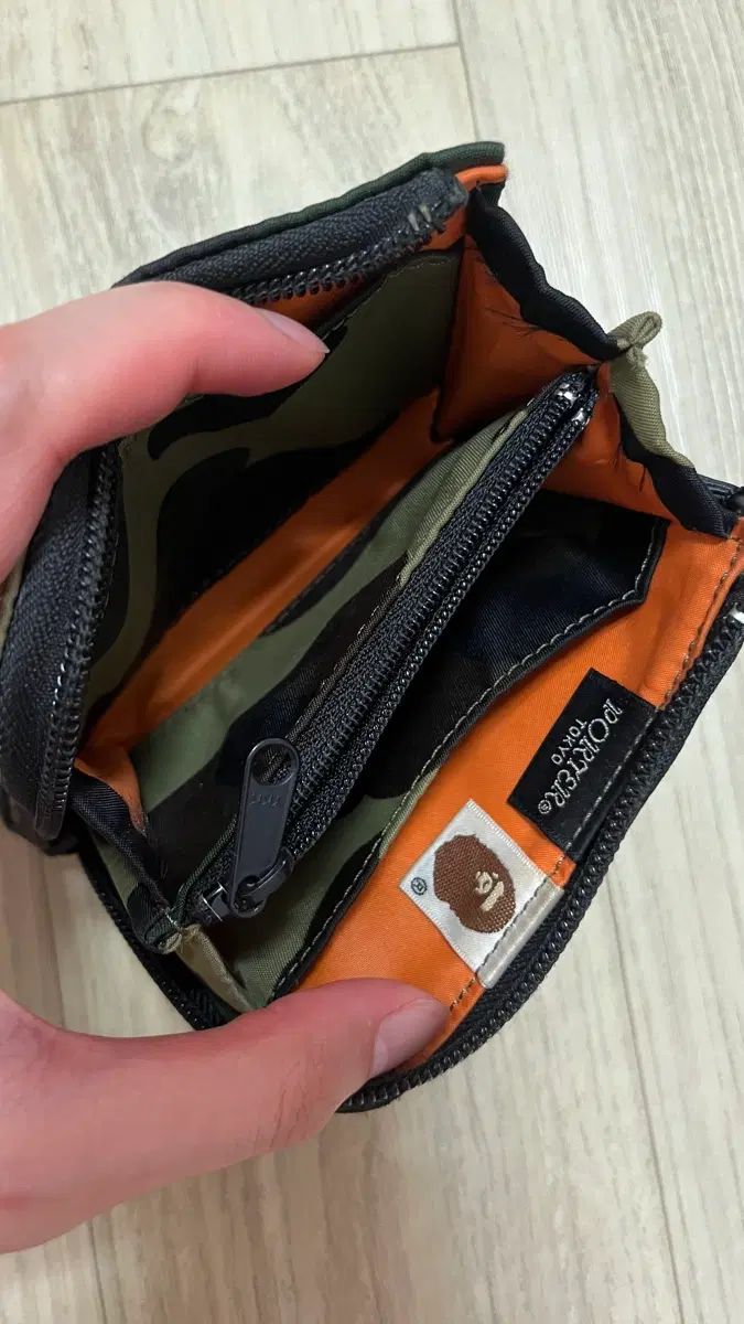 A BATHING APE アベイシングエイプ Porter ポーター カモフラ ジッパー