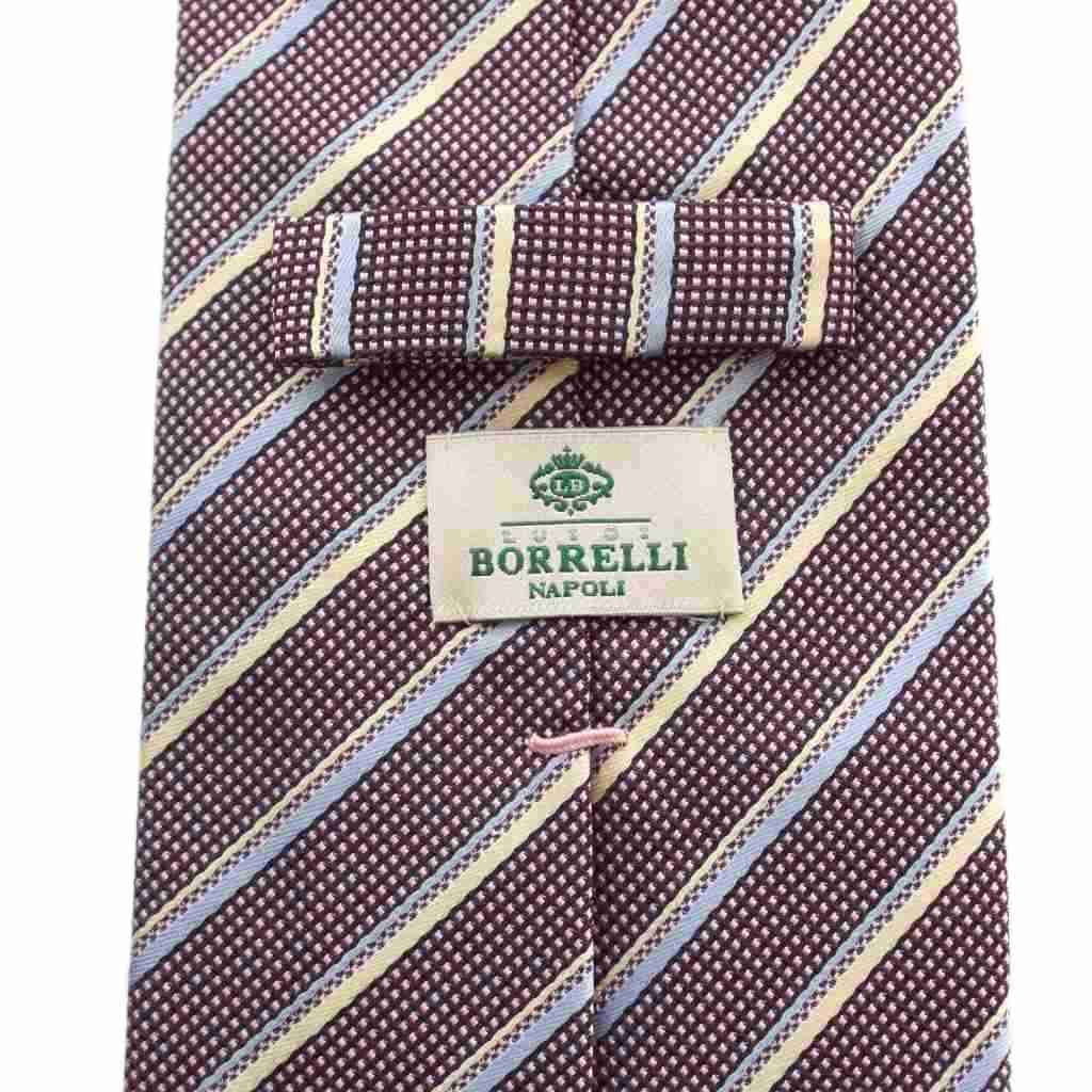 ルイジボレッリ LUIGI BORRELLI NAPOLI ネクタイ ワイドタイ シルク