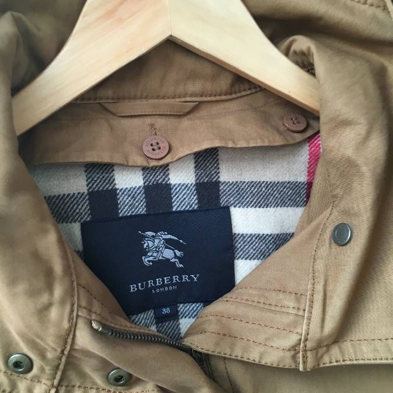 BURBERRY LONDON バーバリーロンドンライナー 付き ファー モッズ