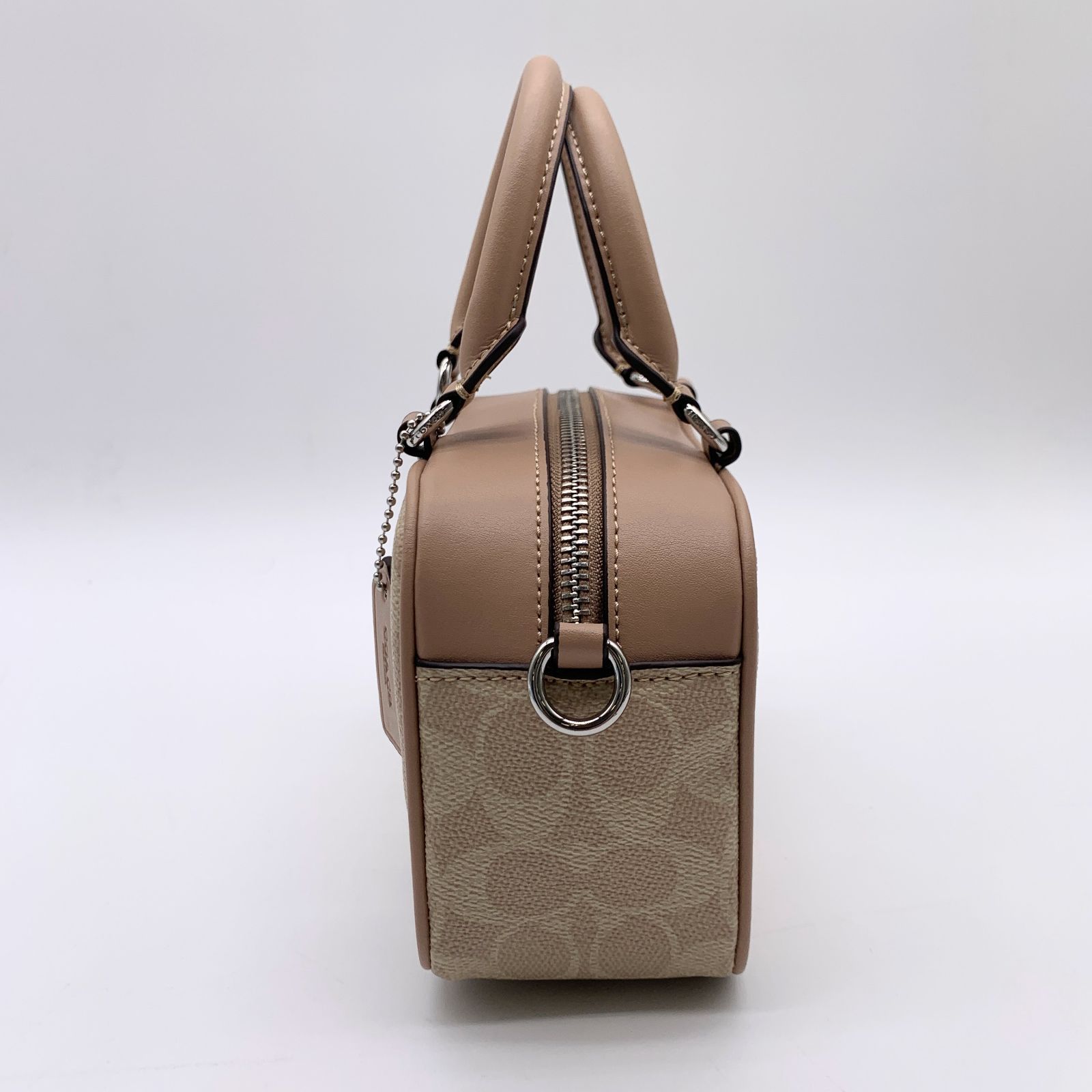 COACH コーチ ハンドバッグ ミニボストン ショルダー 2way レザー PVC