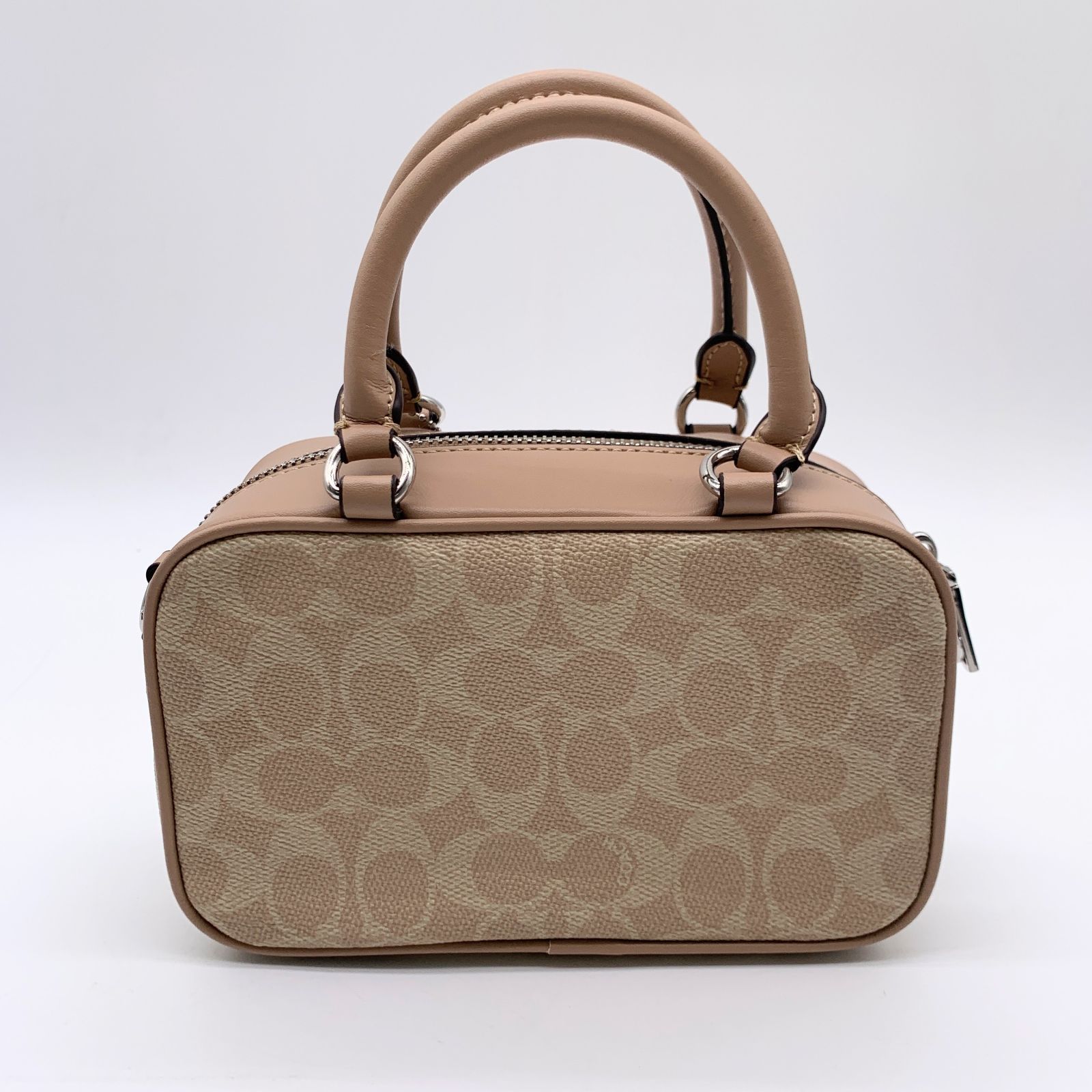 COACH コーチ ハンドバッグ ミニボストン ショルダー 2way レザー PVC