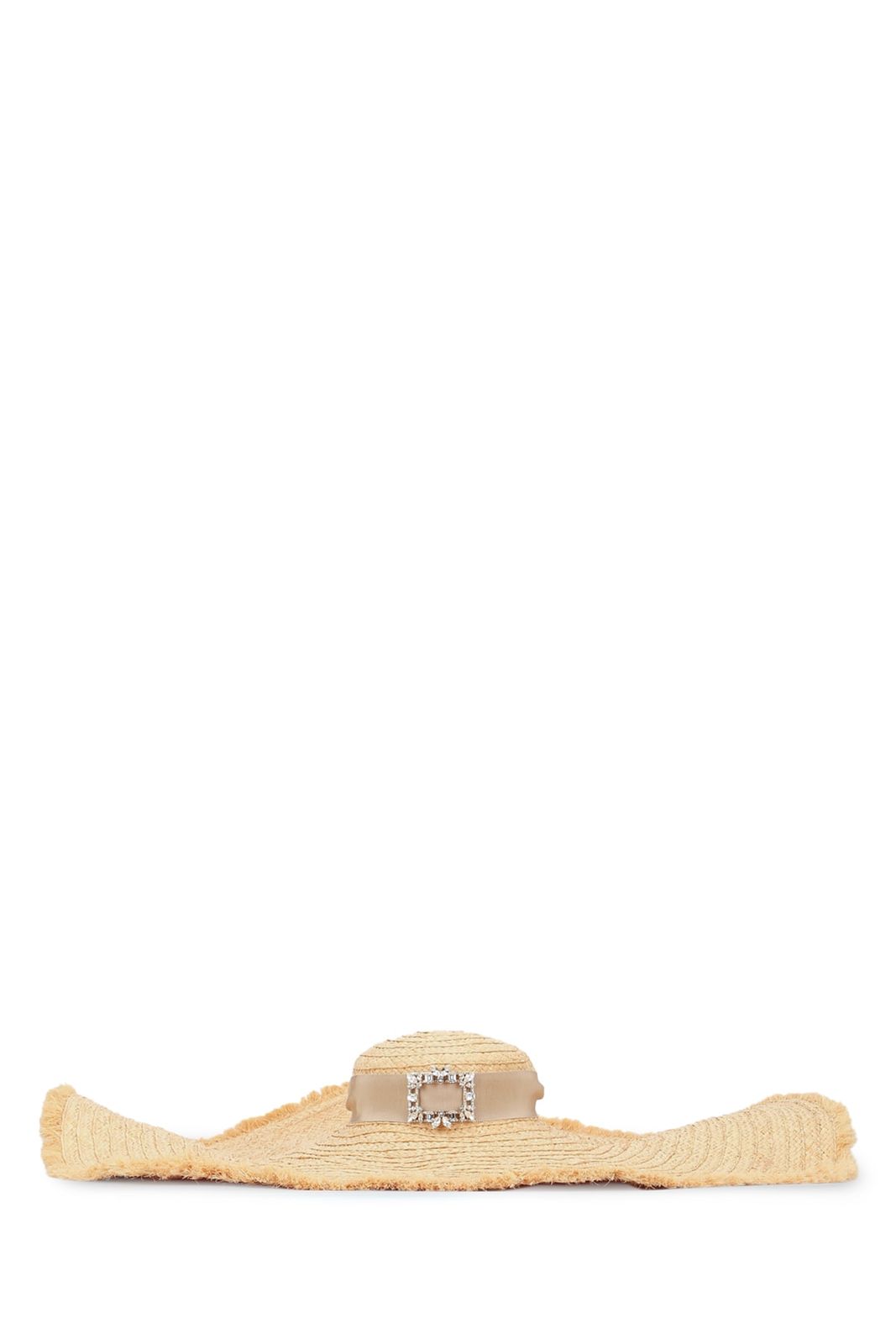 【新品・最安値】ROGER VIVIER ロジェヴィヴィエ RV BROCHE EXTRA RAFIA HAT NATURALE 正規品 帽子・ヘアバンド RQWH0350100GQ0 C600