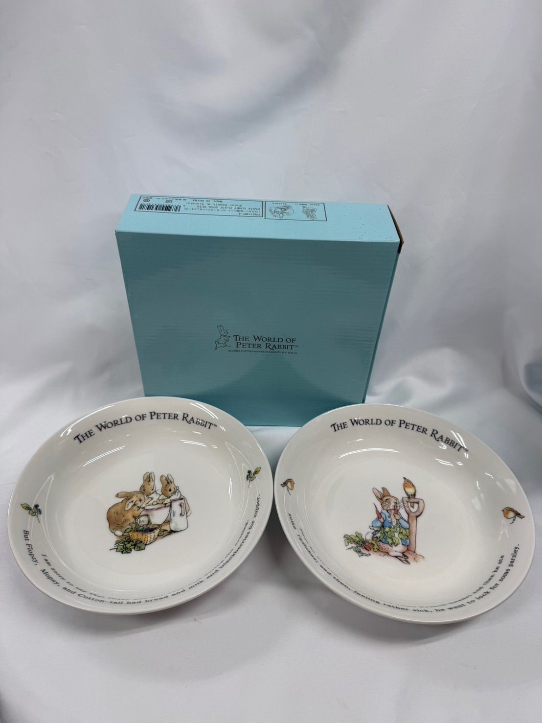 未使用中古品】ピーターラビット パスタカレー皿2枚 箱付き - メルカリ