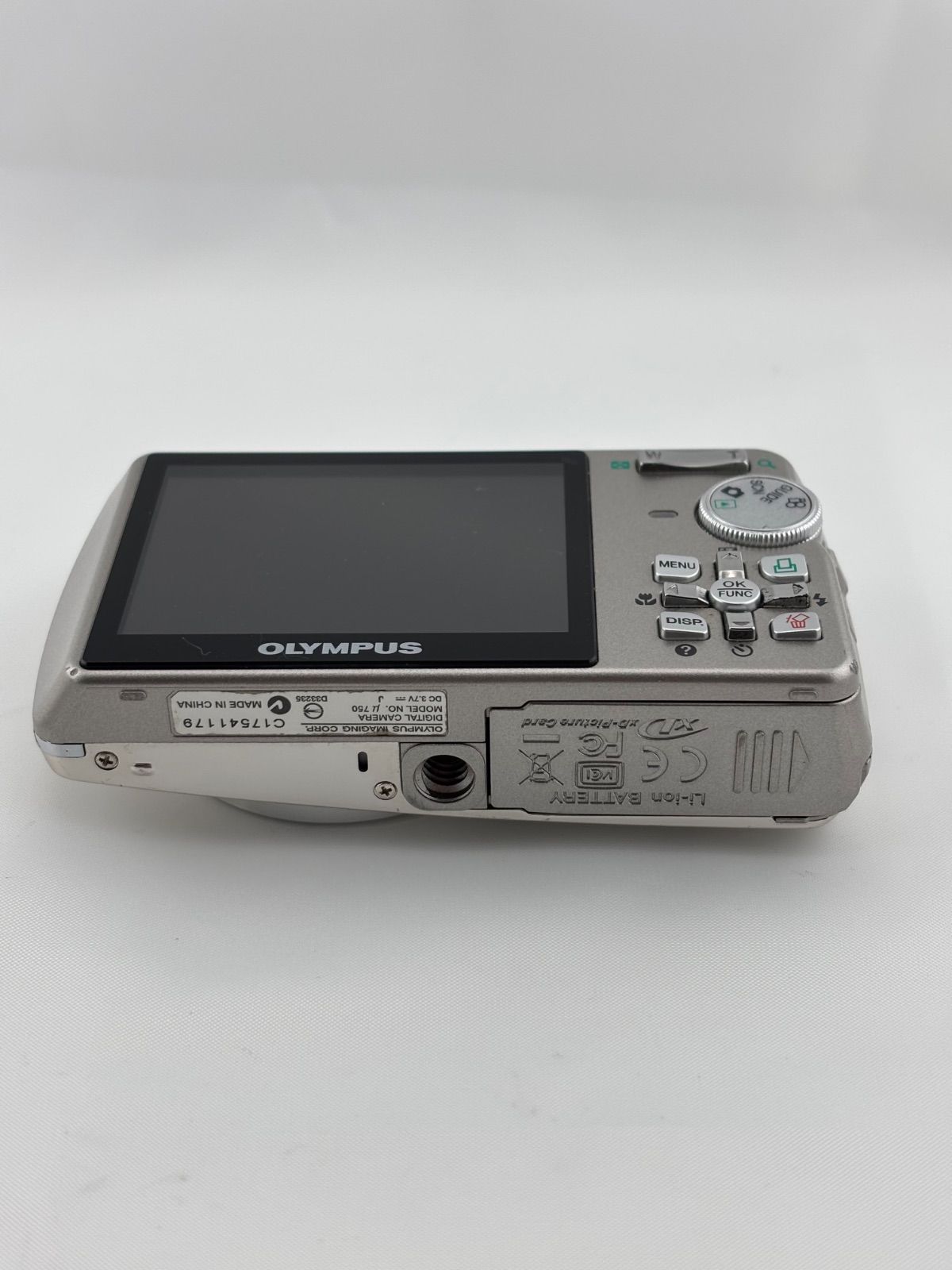 2612【動作確認済み】 OLYMPUS μ750 シルバー オリンパス ミュー