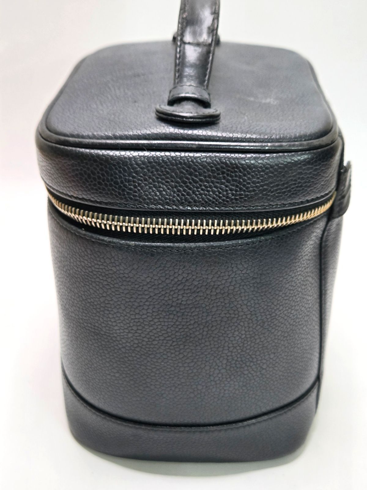 CHANEL シャネル バニティバッグ 縦型 ココマーク キャビアスキン 