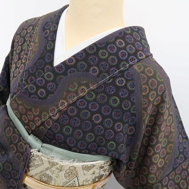 tomihisa 新品 前田仁仙 落款 更紗 着物“ようこそ仁仙更紗の世界へ