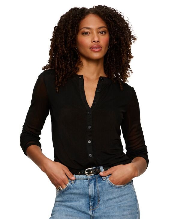 サンクチュアリー レディース トップス シャツ 長袖 Sanctuary Womens LongSleeve Top Black ブラック 17,610円