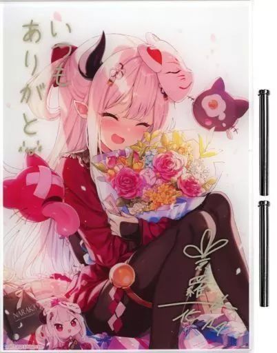 【中古】アクリルスタンド・アクリルパネル 奈羅花 複製直筆サイン・メッセージ入りアクリルパネル 「バーチャルYouTuber にじさんじ 奈羅花 誕生日2020」