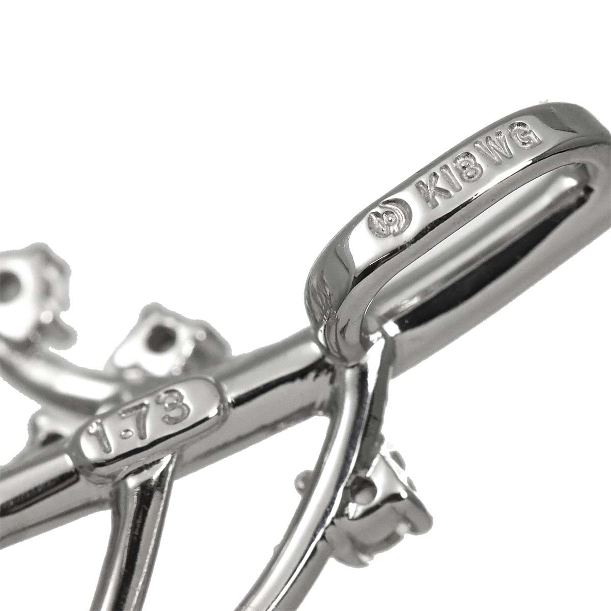 タサキ TASAKI ダイヤ 1.73ct ブローチ K18 WG ホワイトゴールド 750