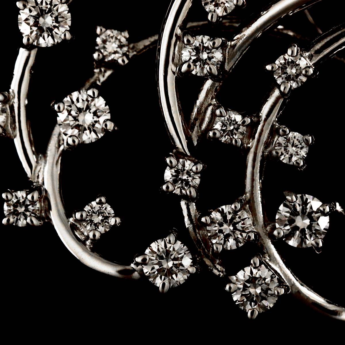 タサキ TASAKI ダイヤ 1.73ct ブローチ K18 WG ホワイトゴールド 750